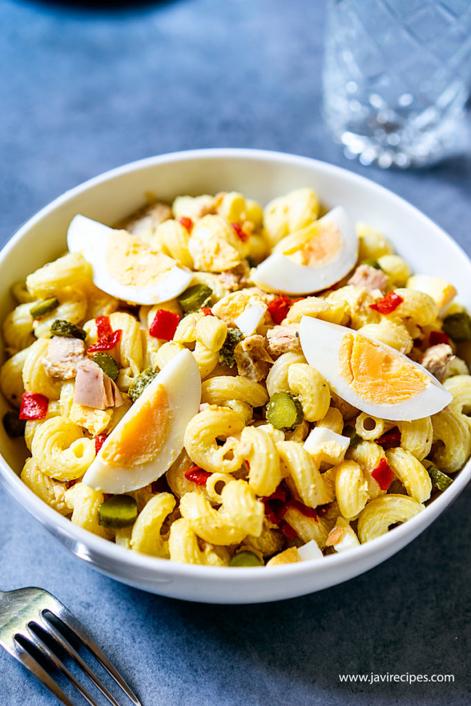 Macaroni Salad with Tuna and Egg